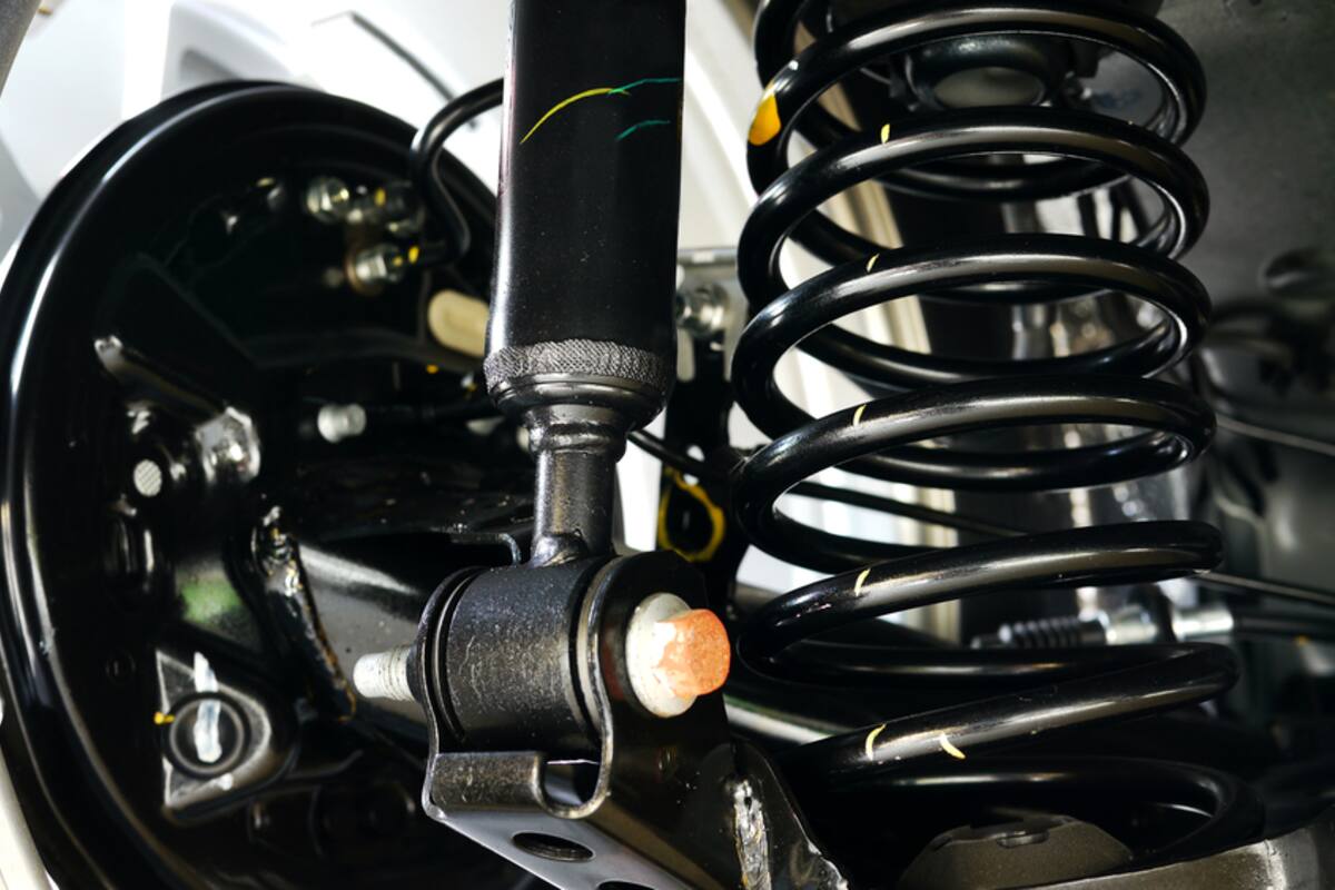 Coil spring and shock absorber assembly